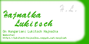 hajnalka lukitsch business card